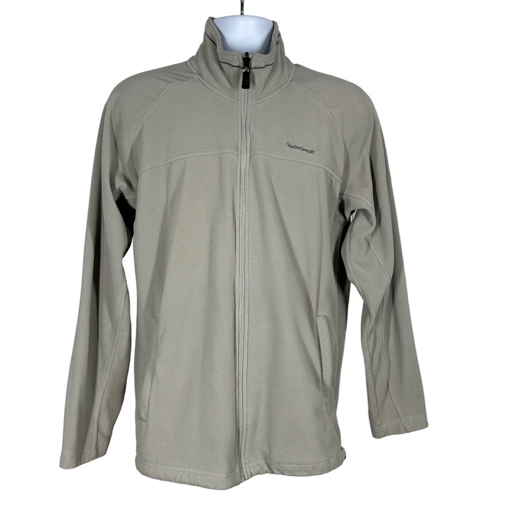 CRAGHOPPERS Mens Gray Full Zip Fleece Jacket M